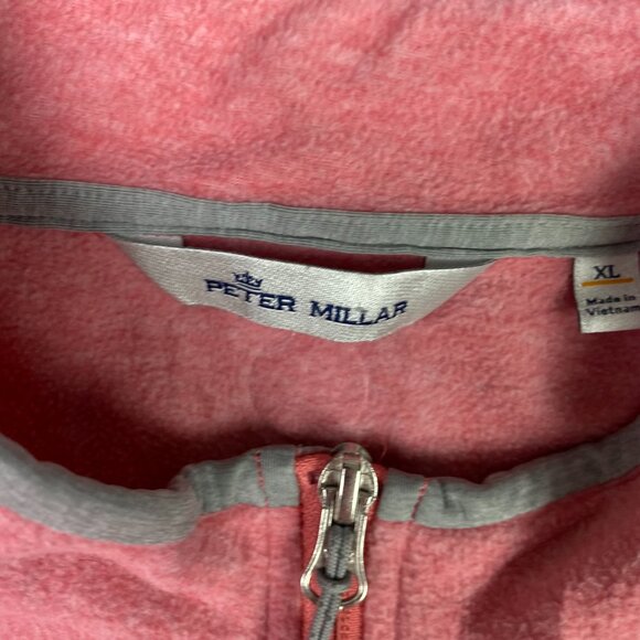 Peter Millar Thermal Micro Fleece Vest Men's XL Cape Red Full Zip Golf hiking - Picture 6 of 11